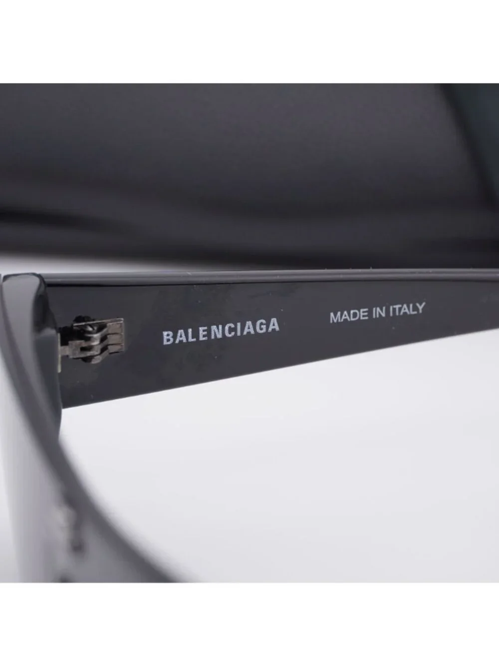 Balenciaga BB0080S 001 Rectangle Unisex Sunglasses - Black / Grey